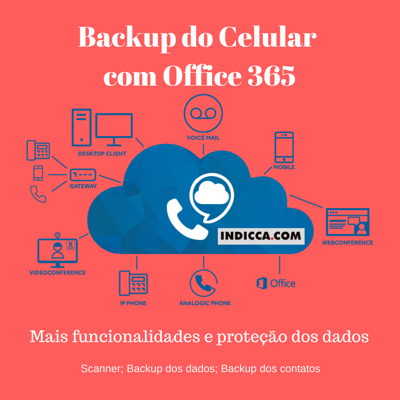 Backup do Celular com Office 365
