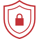 icone firewall indicca vermelho