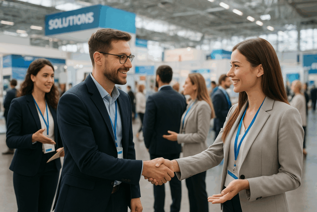 Interagir e criar oportunidades em Feira de Negócios