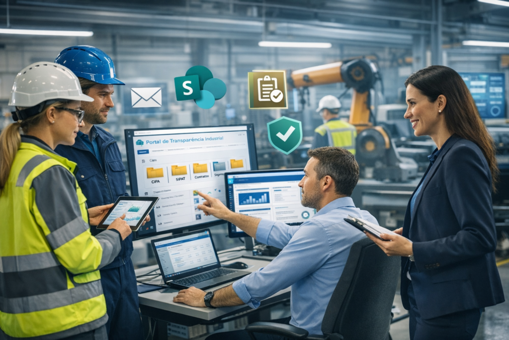 Integração Microsoft 365 na indústria MecSol