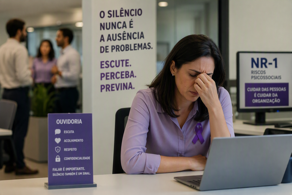 O Silêncio na Ouvidoria: O Risco Invisível na NR-1